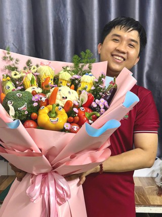 Những bó hoa không ai ngờ tới: Rau củ lên đời thành quà tặng độc đáo