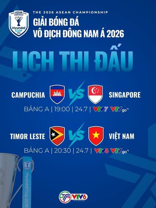 VTV công bố các kênh phát sóng ASEAN Cup, cặp BLV trận Việt Nam đấu Timor Leste là ai?