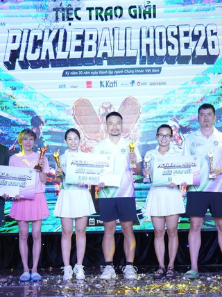 350 VĐV tranh tài sôi nổi giải pickleball HOSE 26