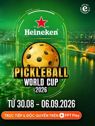 Lý Hoàng Nam cùng nhiều tay vợt đẳng cấp tham gia World Cup pickleball tại Đà Nẵng
