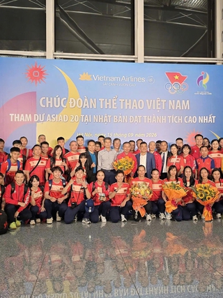 Đoàn thể thao Việt Nam lên đường tham dự ASIASD 20: Nỗ lực đem vinh quang về cho Tổ quốc