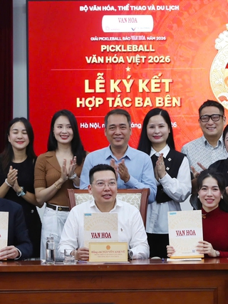 MC Minh Tiệp và dàn nghệ sĩ nổi tiếng tham gia giải pickleball Văn hóa Việt