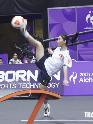 Minh Tân và Gia Nghi lập kỳ tích, thắng Nhật Bản, Hàn Quốc, Ấn Độ: Hiên ngang vào bán kết teqball ASIAD