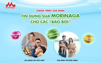 MC Đức Bảo và Gia đình Truyền hình tiết lộ lý do chọn sữa Morinaga cho con