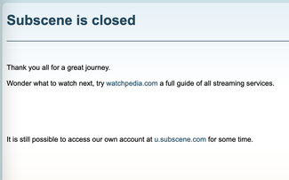 Subscene - website phụ đề phim lớn nhất thế giới đóng cửa