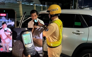 CSGT Đồng Nai phát hiện tài xế nồng độ cồn gấp đôi mức kịch khung
