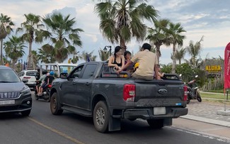 Chở người trên thùng xe bán tải bị phạt 6 triệu đồng?