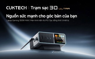 CUKTECH mở rộng danh mục sản phẩm tại Việt Nam với trạm sạc để bàn 30 Ultra