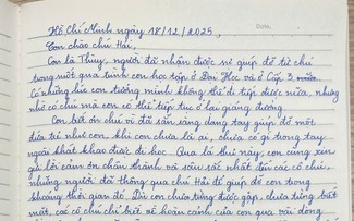 Lan tỏa trên mạng xã hội: Nữ sinh viên viết thư tay cảm ơn các ân nhân