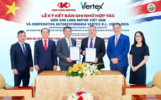 Kim Long Motor ký biên bản ghi nhớ với VERTEX R.L., hướng đến thị trường Trung Mỹ