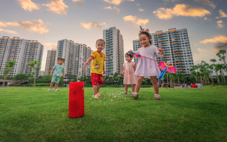 Diện mạo của một khu đô thị hạnh phúc nhìn từ nụ cười trẻ thơ