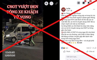 Công an Cần Thơ bác tin 'CSGT vượt đèn đỏ tông xe khách, 1 chiến sĩ tử vong'