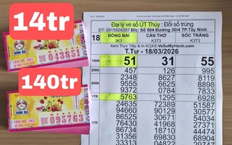 Xổ số miền Nam ngày 18 tháng 3: Cọc vé trúng số đài Đồng Nai xuất hiện