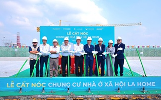 Cất nóc CC NOXH LA Home - An cư trong hệ sinh thái đô thị, công nghiệp