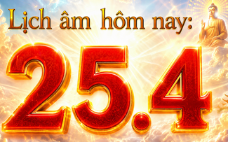 Lịch âm hôm nay: Ngày đầu nghỉ Giỗ tổ Hùng Vương, ngày 25.4 có gì đặc biệt?
