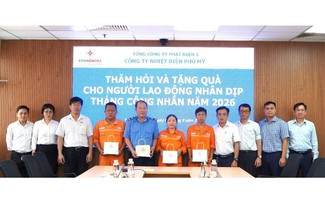 Công đoàn Nhiệt điện Phú Mỹ thăm, tặng quà người lao động dịp Tháng Công nhân 2026