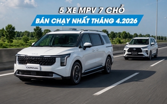 Xe MPV 7 chỗ máy xăng, dầu nào bán chạy nhất tháng 4.2026?