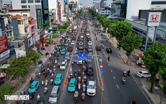 Đường Cộng Hòa đảo chiều sáng đầu tuần, giao thông ổn định: 'Đỡ tốn thời gian hơn nhiều'