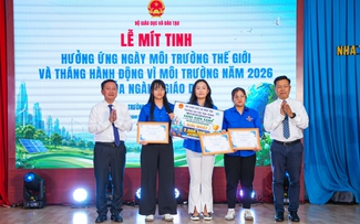 Bộ GD-ĐT yêu cầu mỗi cán bộ, giáo viên, học sinh là một 'đại sứ sống xanh'