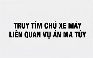 TP.HCM: Truy tìm chủ chiếc xe máy liên quan vụ tổ chức sử dụng ma túy