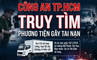 Thông báo từ Cơ quan CSĐT TP.HCM: Truy tìm xe tải tông chết người rồi bỏ chạy