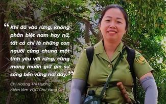 Vườn quốc gia Chư Yang Sin có ‘nữ tướng rừng xanh’
