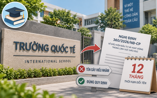 Những trường có chữ 'quốc tế', 'quốc gia' nào phải đổi tên từ 17.9?