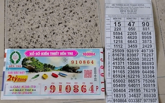 Giữ lại 1 tờ, cô gái bán vé số dạo trúng độc đắc xổ số miền Nam Giữ lại 1 tờ, cô gái bán vé số dạo trúng độc đắc xổ số miền Nam