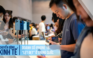 Doanh số iPhone 15 ‘lẹt đẹt’ ở Trung Quốc