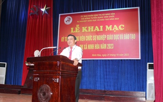 Thị xã Ninh Hòa khai mạc kỳ thi tuyển dụng viên chức giáo dục năm 2023