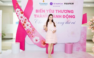 Diễn viên Hồng Diễm đồng hành cùng chương trình tầm soát ung thư vú