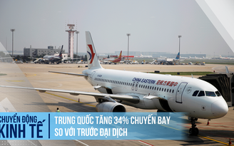 Trung Quốc tăng 34% chuyến bay so với trước đại dịch