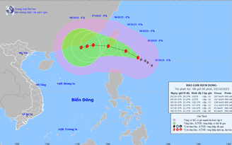 Bão Koinu mạnh cấp 15, sắp đi vào Biển Đông