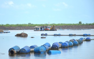 Hồ chứa nước ngọt 184 tỉ đồng chưa hoàn thành đã có nguy cơ sụt lún