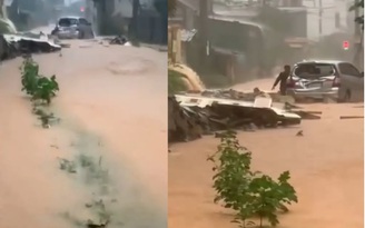 Hà Tĩnh: Sập tường trường học do mưa lớn, 1 nữ sinh bị thương