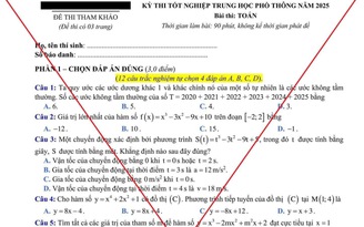 Bộ GD-ĐT cảnh báo giả mạo đề tham khảo thi tốt nghiệp THPT năm 2025