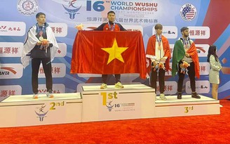 Nam vận động viên Quảng Nam xuất sắc giành HCV wushu thế giới