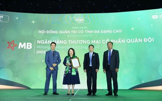 MB nhận giải thưởng uy tín nhờ trợ lực doanh nghiệp tiếp cận Tín dụng xanh