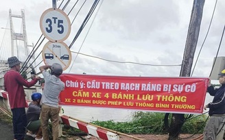 Vụ 'xe tải 31 tấn đi qua cầu treo 3,5 tấn': Nghiêm khắc phê bình đội trưởng đội CSGT