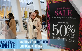 Người Mỹ chi số tiền kỷ lục 10 tỉ USD cho Black Friday