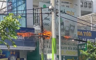 Kịp dập tắt đám cháy trước chi nhánh ngân hàng