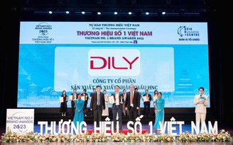 DILY vinh dự nhận giải thưởng 'Thương hiệu số 1 Việt Nam 2023'