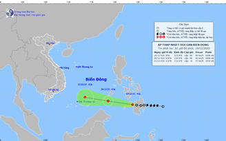 Tin tức thời tiết hôm nay 19.12.2023: Áp thấp nhiệt đới gây gió giật cấp 8