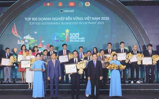 Acecook Việt Nam được vinh danh Top 100 doanh nghiệp phát triển bền vững năm 2023