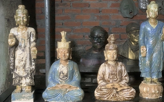 Trưng bày mở tượng Phật của Hà Minh Tuấn