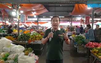 Quang Thắng đi chợ xã Hồng Thái Đông tìm trái cây đặc sản