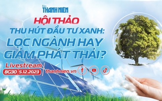 Hội thảo 'Thu hút  đầu tư xanh: Lọc ngành hay giảm phát thải?'