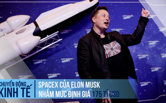 SpaceX của tỉ phú Elon Musk nhắm mức định giá 175 tỉ USD