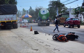Bình Định: Bị xe bồn cán qua người, một phụ nữ tử vong