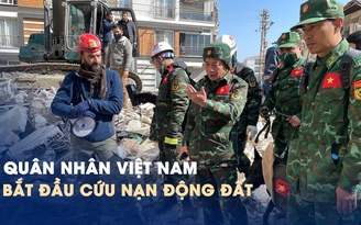 Quân đội Việt Nam bắt đầu tìm kiếm nạn nhân động đất ở Thổ Nhĩ Kỳ